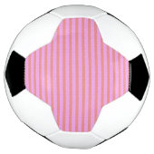 Roze geometrische strepen voetbal (Gedraaid)