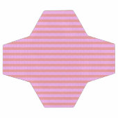 Roze geometrische strepen voetbal (Enkel)