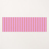 Roze geometrische strepen yogamat (Voorkant (horizontaal))