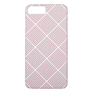 Roze geometrische vierkanten Case-Mate iPhone case