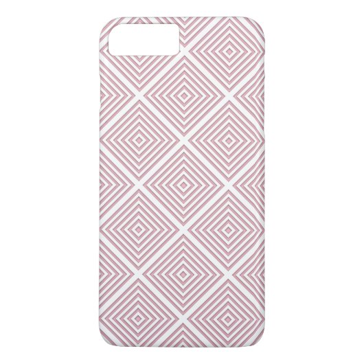Roze geometrische vierkanten Case-Mate iPhone case (Achterkant)