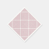 Roze geometrische vierkanten servetten (Hoek)