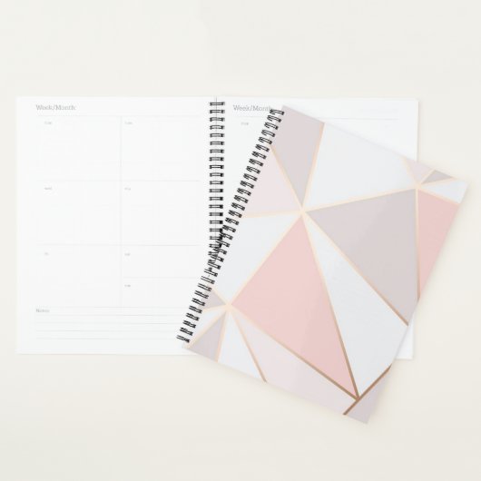 Roze Geometrische vormen Planner (Display)