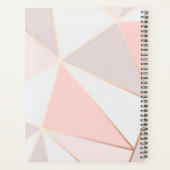 Roze Geometrische vormen Planner (Achterkant)