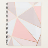 Roze Geometrische vormen Planner (Voorkant)