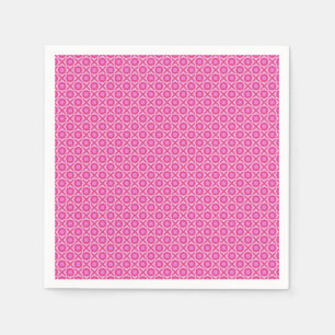 Roze Geometrische vormen Servet