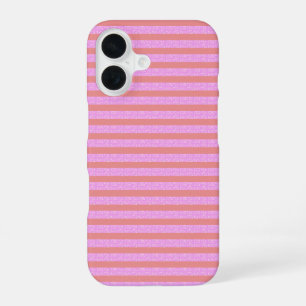Roze Geostrepen Geometrische Strepen iPhone 16 Hoesje