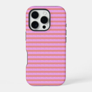 Roze Geostrepen Geometrische Strepen iPhone 16 Pro Hoesje