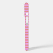 Roze Geostripes Geometrische Stripes Case-Mate iPhone Case (Achterkant / Links)