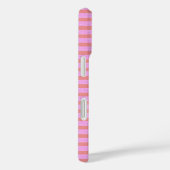 Roze Geostripes Geometrische Stripes Case-Mate iPhone Case (Achterkant / Rechts)
