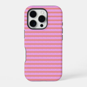 Roze Geostripes Geometrische Stripes iPhone 16 Pro Hoesje
