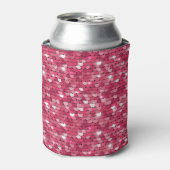 Roze gepailte textuur,  patroon blikjeskoeler (Blikje Voorkant)