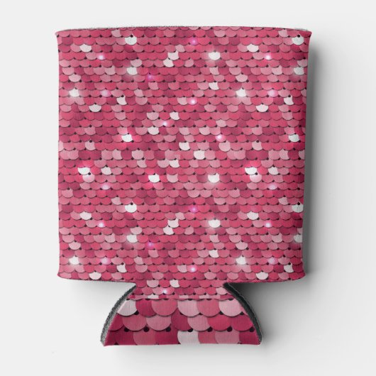 Roze gepailte textuur,  patroon blikjeskoeler (Voorkant)