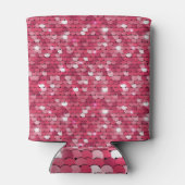 Roze gepailte textuur,  patroon blikjeskoeler (Achterkant)