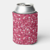 Roze gepailte textuur,  patroon blikjeskoeler (Blikje Achterkant)