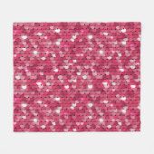 Roze gepailte textuur,  patroon fleece deken (Voorkant (Horizontaal))