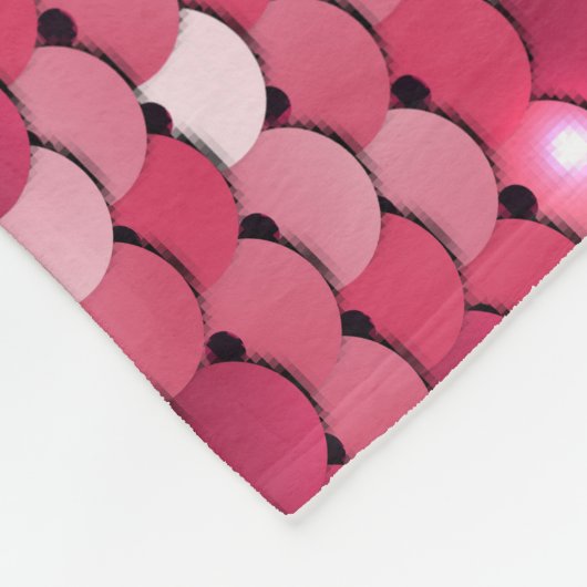 Roze gepailte textuur,  patroon fleece deken (Hoek)