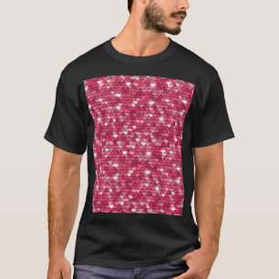 Roze gepailte textuur,  patroon t-shirt