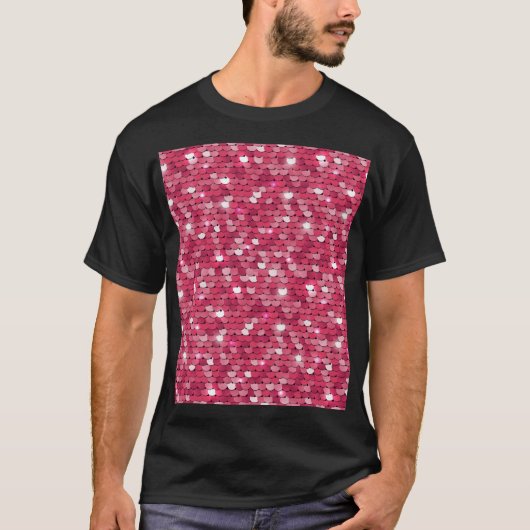 Roze gepailte textuur, patroon t-shirt (Voorkant)