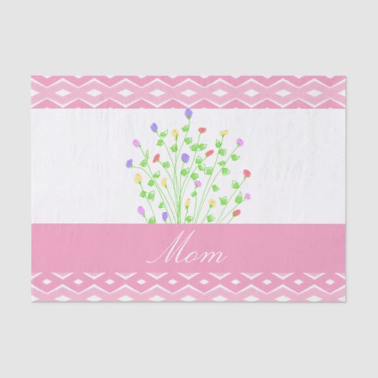 Roze gepatenteerd plakpapier voor mam tissuepapier (Voorkant)