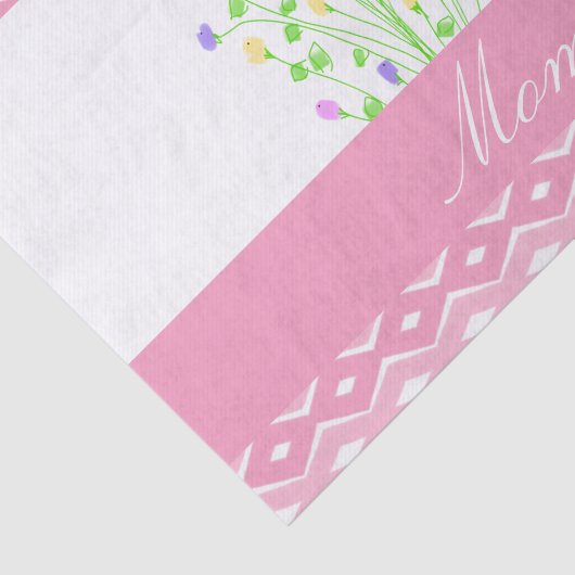 Roze gepatenteerd plakpapier voor mam tissuepapier (Detail)