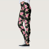 Roze gepatterde Rozen Leggings (Links)