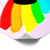  ROZE GEPERSONALISEERD BASKETBAL POSTER (Hoek)