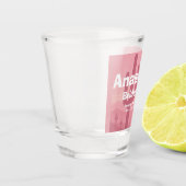 Roze gepersonaliseerd bruidsmeisje shotglas shot glas (Links)