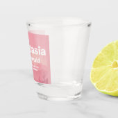 Roze gepersonaliseerd bruidsmeisje shotglas shot glas (Rechts)