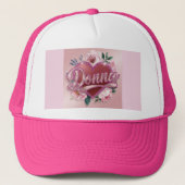 Roze gepersonaliseerd Donna Pet (Voorkant)