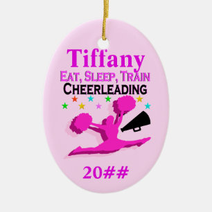 ROZE GEPERSONALISEERD EN GEDATEERD ORNAMENT