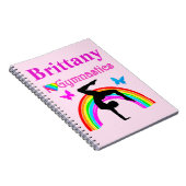  ROZE GEPERSONALISEERD GYMNASTIEK TIJDSCHRIFT NOTITIEBOEK (Rechterzijde)