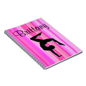  ROZE GEPERSONALISEERD GYMNASTIEK TIJDSCHRIFT NOTITIEBOEK (Rechterzijde)