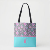 Roze, gepersonaliseerd ontwerp tote bag (Voorkant)