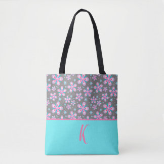 Roze, gepersonaliseerd ontwerp tote bag