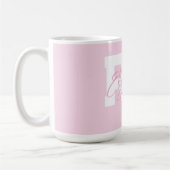 Roze gepersonaliseerd RN Koffiemok (Links)