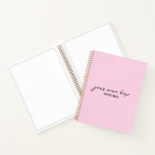 Roze gepersonaliseerd schetsboek Journal Notitieboek (Binnen)