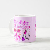  ROZE GEPERSONALISEERDE 50E VERJAARDAG MOK (Voorkant links)