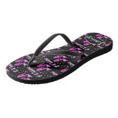  ROZE GEPERSONALISEERDE 60 & FANTASTISCHE TEENSLIP TEENSLIPPERS (Schuin)