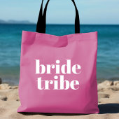 Roze Gepersonaliseerde Bachelorette Bride Tribe Ta Tote Bag