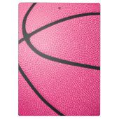 Roze gepersonaliseerde basketbal coach scorekeeper klembord