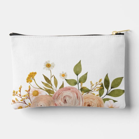  roze gepersonaliseerde bloemen etui (Achterkant)