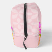 Roze gepersonaliseerde bloementuin toilettasje (Rechts)