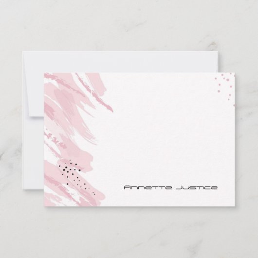 Roze gepersonaliseerde briefkaarten (Voorkant)