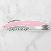 Roze Gepersonaliseerde Bruidsmeisje Kurkentrekker (Achterkant)