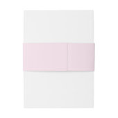 Roze gepersonaliseerde bruiloft uitnodiging buik b uitnodigingen wikkel (Achterkant Voorbeeld)