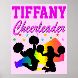  ROZE GEPERSONALISEERDE CHEERLEADER POSTER