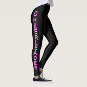  ROZE GEPERSONALISEERDE CHEERLEADING LEGGINGS (Rechts)