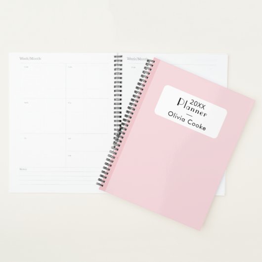 Roze gepersonaliseerde digitale planner met aangep (Display)