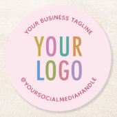 Roze Gepersonaliseerde Document Onderzetters Douan (Voorkant)